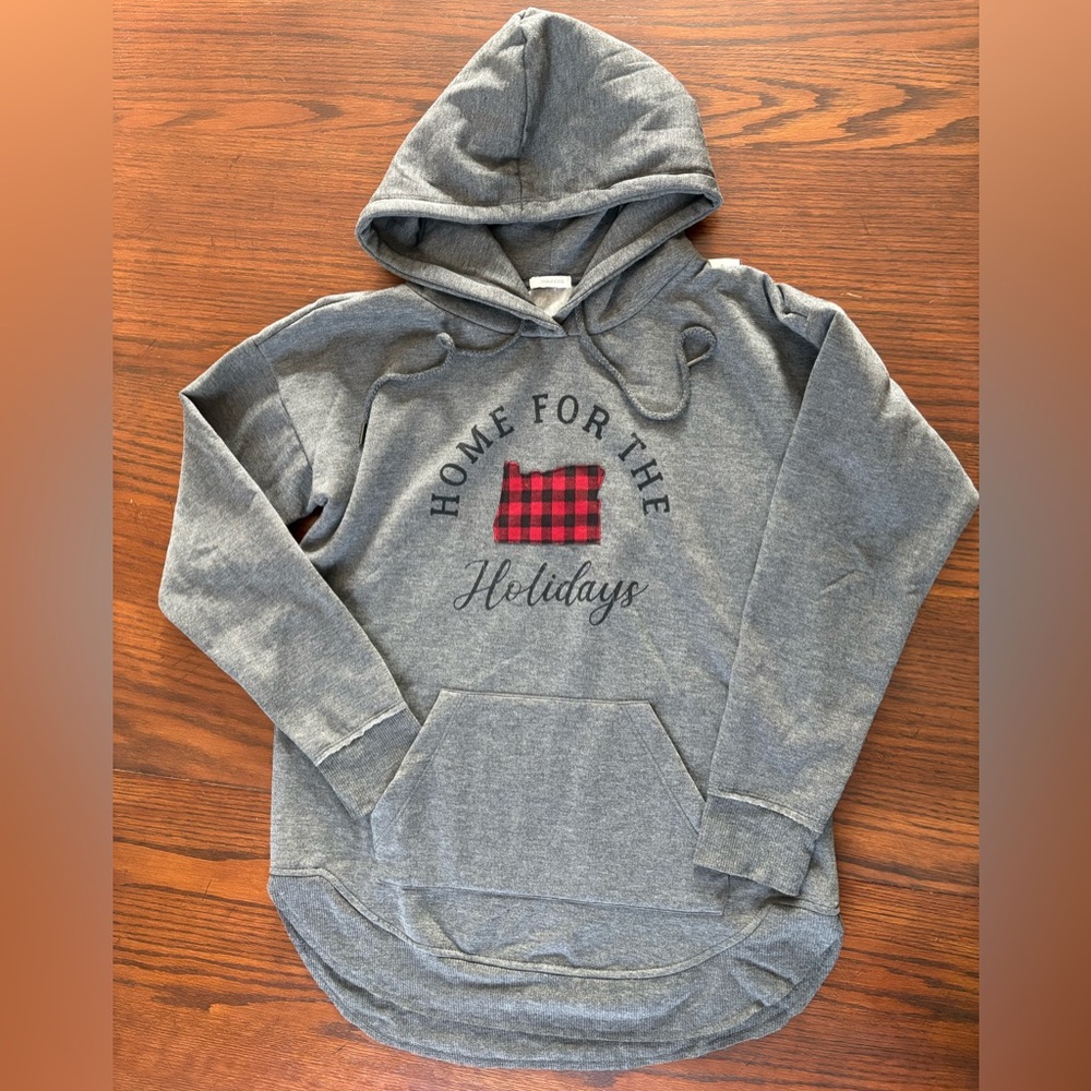 Oregon “Home for the Holidays” Cozy Gray Hoodie By Maurices